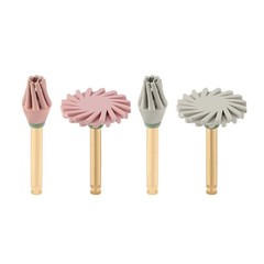 4 Pcs/Box Dental Diamond 135°C Autoclavable Composite Polishing Brush Wheels Kit