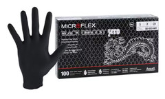 Microflex Black Dragon Powder Free Nitrile Exam Gloves Small – Box of 100 Gloves