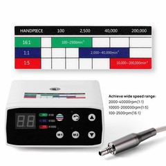 NSK Style Dental Electric Motor / 1:5 LED Fiber Optic Contra Angle Handpiece YBB