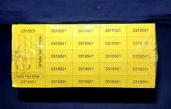 500 Yellow Chinese Tickets – “Hold This Stub” OR “Buyer’s Name, Email & Phone” –