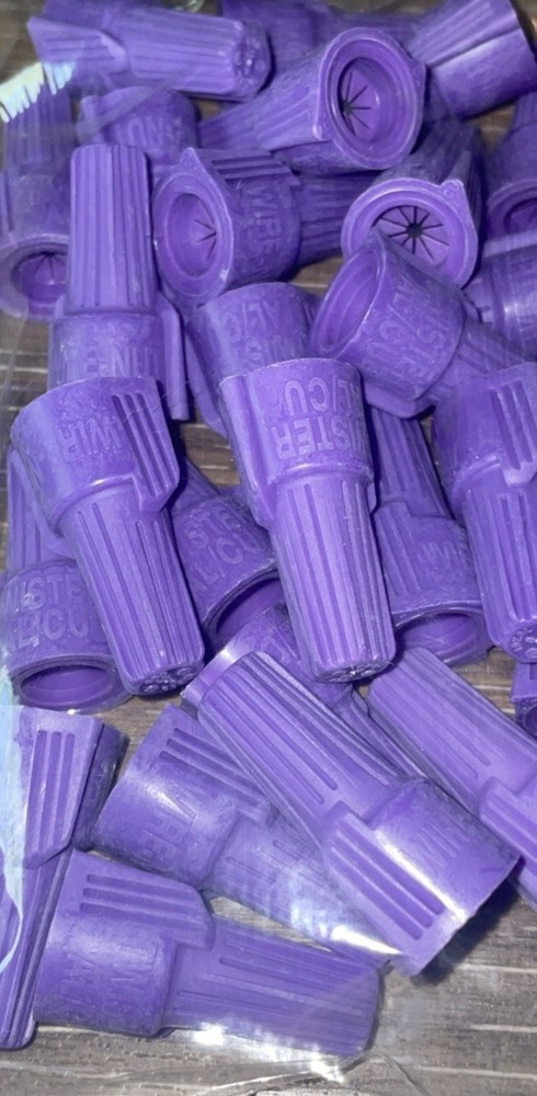 Ideal Twisters 100pcs Al/Cu Wire Connectors Aluminum to Copper – Purple