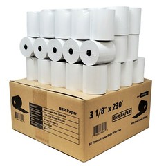 3 1 8 X 230 THERMAL PAPER 50 ROLLS BPA FREE CASH REGISTER PAPER ROLLS (55 GSM)
