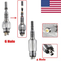 USA KAVO Style Multiflex Lux coupler 6H/4H Dental LED Fiber Optic handpiece OR