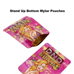 100Pcs Smell Proof Mylar Bags Resealable Zip 3.5g Candy Storage Pouch Food Grade