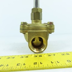 Asco 8210 Solenoid Valve Brass Body (Model Unknown) 1″ NPT 5/8″ Rod