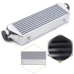 Universal 27x7x4 Aluminum Intercooler 3 Inch Inlet Outlet Turbo Direct Fit