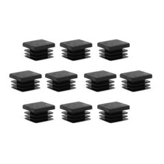 10pc 1″ inch Square Tube Hole Plug Plastic End Cap 1×1 Inch Tubing Insert Glide