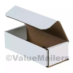 100 – 7 x 4 x 2 White Corrugated Shipping Mailer Packing Box Boxes