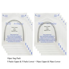 100pc Dental Orthodontic Arch Wires Niti Rectangular Round Natural 1622 012 016