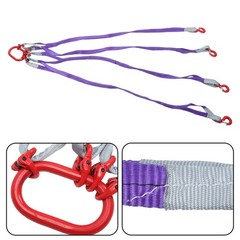 6600LBS Capacity 5FT Lifting Slings with G80 4 Legs Grab Hook and Adjuster