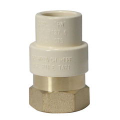 25 Pcs. 1/2″ Female NPT x 1/2 CPVC Adapter, Lead Free Brass, CPVC Female Adapter