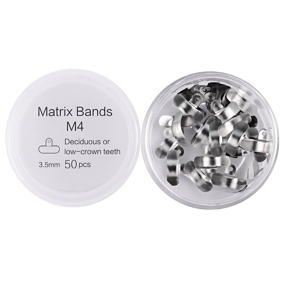 50Pcs Dental Matrix Bands Palodent V3 Style Sectional Contoured Matrices 16 Size