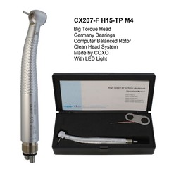 COXO Dental LED Handpiece 4 Hole High Speed Turbine Big Torque CX207-F Midwest