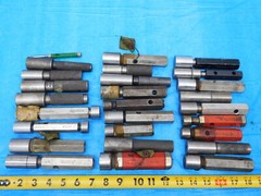 27 PCS SMOOTH PIN PLUG GAGES MEMBER W/ HANDLES VARIOUS SIZES STANDARD INSPECTION