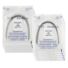 US 100PCS Orthodontic Niti Arch Wire Super Elactic Ovoid Form Round Rectangular