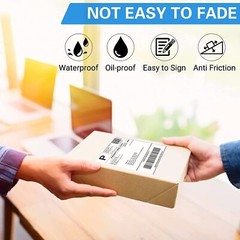 500 4×6 Fanfold Direct Thermal Shipping Labels Perforated for Zebra & Rollo