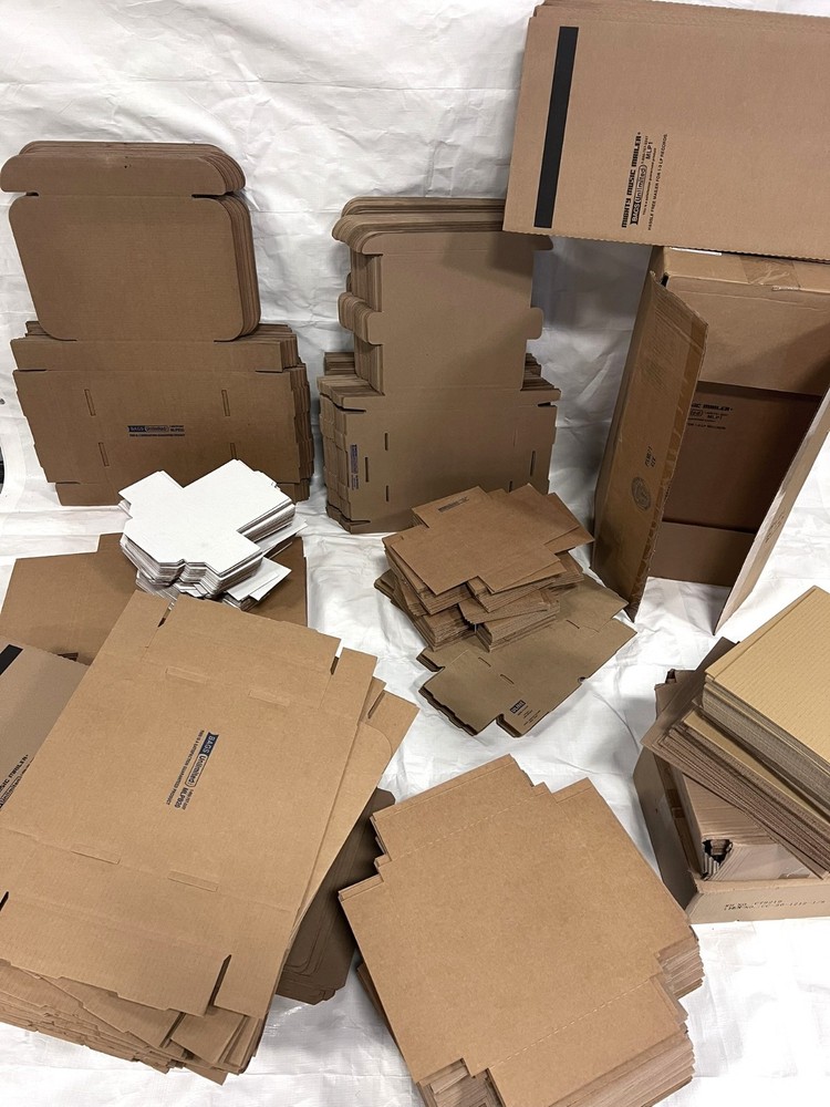 Lot of NEW “Bags Unlimited” Vinyl Record Mailer Boxes plus Shipping Fillers