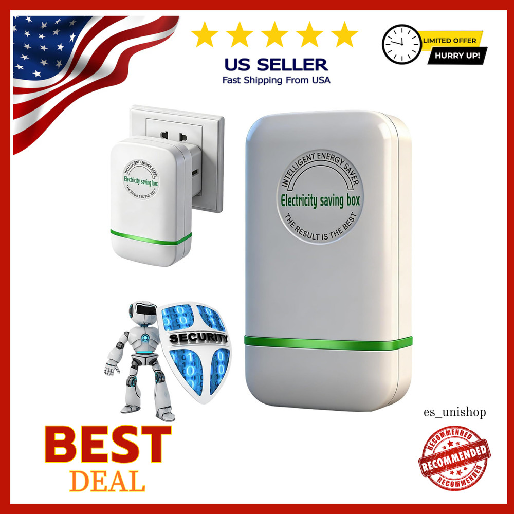 Electricity Saving Box-Intelligent Energy Saver Plug in Saving Device for Home,