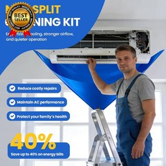 13PCS Mini Split Cleaning Kit with 2L High Pressure Sprayer, Deep Cleaning Air C