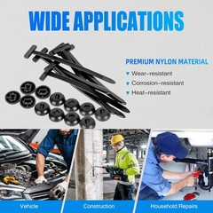 50pcs Nylon Universal Cable Tie Buckle Heavy Duty Self-Locking Free Ship