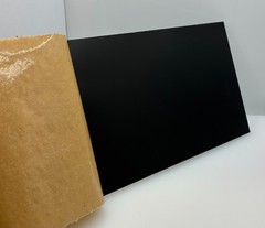 Acrylic Plexiglass Sheet – 1/2″ Thick – Black Opaque (#2025) – 4″ x 4″