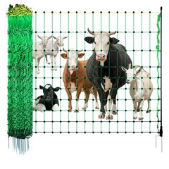 VEVOR Electric Netting Fence Kits Sheep Fencing 35.4″H x 164’L with Posts Spikes
