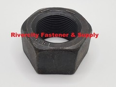 (1) 1-1/2-12 Grade 8 Nut Fine Thread Plain Black Finish nut 1.5×12 Nut 1-1/2×12