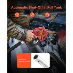 Uimoso 3/4 in NPT Automatic Fuel Nozzle with 13/16 in Spout and Auto Shut-Off