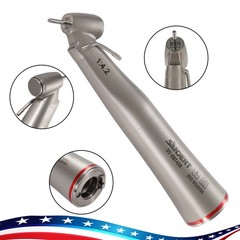 Dental Optic Fiber LED 1:4.2 Increasing Handpiece 45°Angle Head External Channel