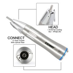 Dental Surgical 1:1 Fiber Optic LED Handpiece Low Speed Straight Handpiece