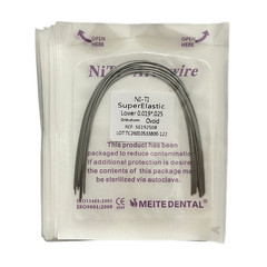 Dental Orthodontic Arch Wire Super Elastic Niti Round Rectangular Ovoid Form