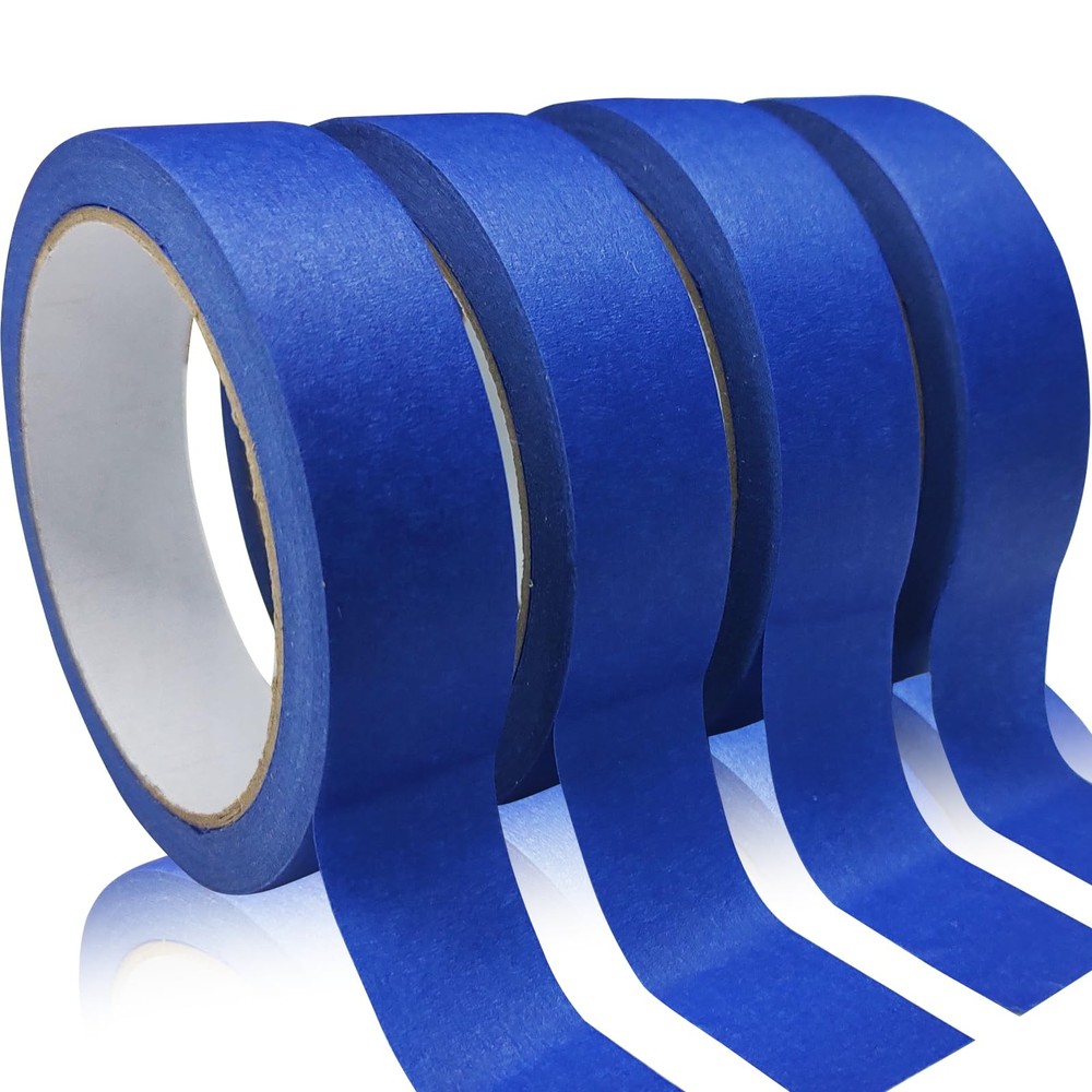 4 Rolls Premium Painters Tape, Blue 4 Rolls, 0.94IN X 22YD, Navy