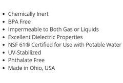 LLDPE Polyethylene Tubing 5/8″ OD Sold by 10′ Increments PE58CBK Value-Tube