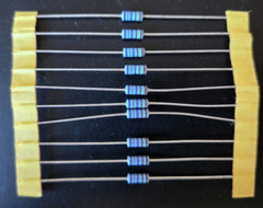 10pcs 7.87k ohm 1/4W 1% Metal Film Precision Axial Resistors ~ NEW ~