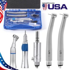 PANA MAX Dental High & Low Speed Handpiece Kits 4 Holes Push Button Air Turbine