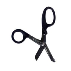 Titanium Bonded Bandage Shears Scissor 7 1/4″ Bent Tactical Stealth Black – 2CT