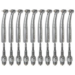 1-10 SANDENT Dental High Speed Fiber Optic Turbine Handpiece/ 6H LED Coupler GD6