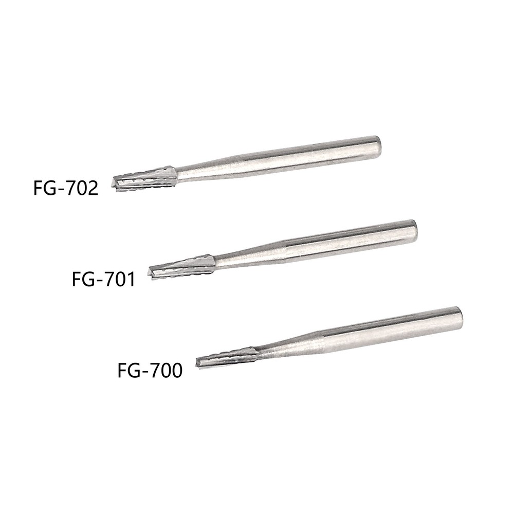 10Pcs/Pack Dental Diamond Burs FG700 701 702 Stainless Steel FDA
