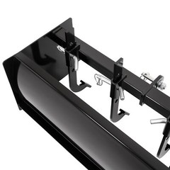 Powder Coated Steel 55″ Box Blade Scraper W/6 Scarifier Shank For Cat 0 Cat 1