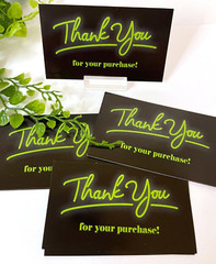50x Business Cards, Thank You for Your Purchase 3.5×2″ Variety Pack
