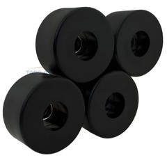 4 PC Pack 1.5″ x 3/4″ Round Air Compressor Rubber Feet / Foot Vibration Pad Set