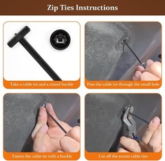 100 PCS Nylon Universal Cable Tie Buckle，Heavy Duty Self-Locking Zip Ties Holder