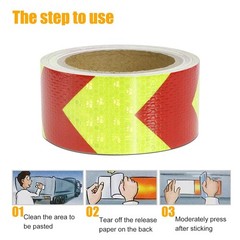 Multi-Color Waterproof Reflective Tape – 2″ x 32.8′ for Enhanced Night Safety