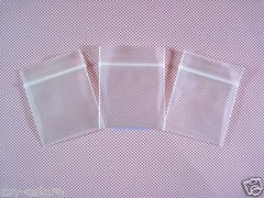 500 Thick Reclosable Zipper Clear Poly Storage Bags 4 Mil_1.2″ x 1.5″_30 x 40mm