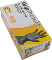 6 Mil BLACK Nitrile Powder-Free Exam Gloves Box of 100