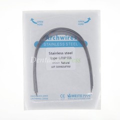 100Pc Ortho Dental Arch Wire S.S Natural Stainless Steel Wires Round Rectangular