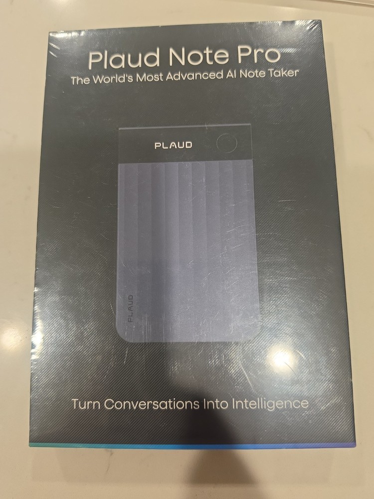 New Sealed Plaud Note Pro AI Voice Recorder Note Taker PN0300 64GB Black