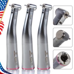 3 NSK Style LED Electric 1:5 Fiber Optic Contra Angle Inner/Internal water Spray