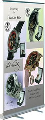 1 Set Retractable Roll Up Banner Stand Trade Show 32″ x 78″ Free Shipping