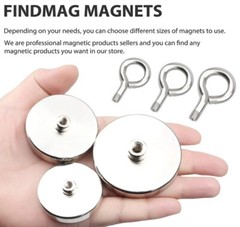 Large Fishing Magnets strong Neodymium super Rare Earth Magnet hooks 150-1600Lbs